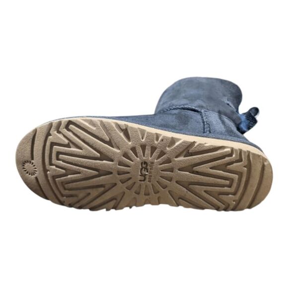 UG Mini Bailey Bow 'Navy' Winter Boot Size 6 - Picture 9 of 9